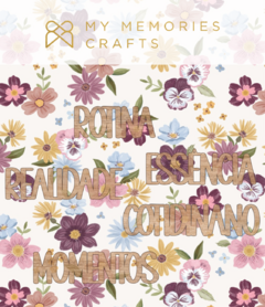 Títulos em Madeira - Coleção Meu Dia a Dia - My Memories Crafts - comprar online