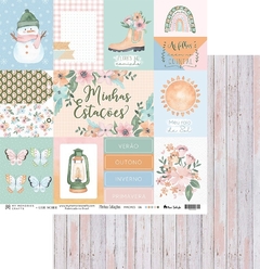 Imagem do KIT COM 6 FOLHAS PARA SCRAPBOOK - COLEÇÃO MINHAS ESTAÇÕES - MY MEMORIES CRAFTS