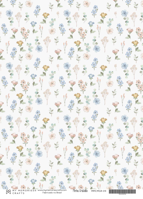 PAPEL VEGETAL A4 - COLEÇÃO MINHA GRATIDÃO - MY MEMORIES CRAFTS