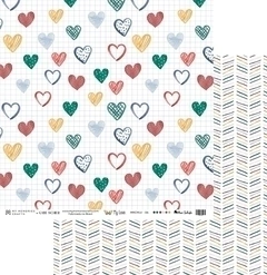 Kit com 6 Folhas da Coleção My Love - My Memories Crafts