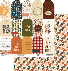 Coleção Meu Ano - Papéis 30,5 x 30,05 com 6fls - My Memories Crafts - Doce Papel Scrapbook
