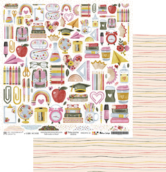 COLEÇÃO MINHAS MEMÓRIAS ESCOLARES - PAPEIS 30,5X30,5 - MY MEMORIES CRAFTS