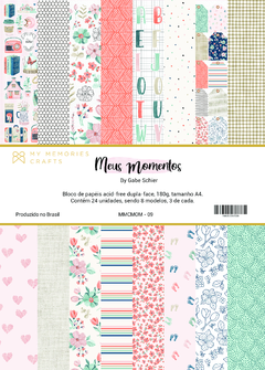 BLOCO DE FOLHAS A4 - MY MEMORIES CRAFTS - COLEÇÃO MEUS MOMENTOS