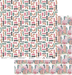 KIT DE FOLHAS PARA SCRAPBOOK - COLEÇÃO MY TRAVEL - 6 UNIDADES - MY MEMORIES CRAFTS na internet