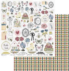 KIT DE FOLHAS - 6 UNIDADES - MINHA VIDA - MY MEMORIES CRAFTS - comprar online