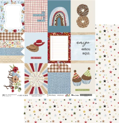 KIT PAPÉIS COM 6FL 30,5X30,5 - COLEÇÃO MINHA PESSOA - MY MEMORIES CRAFTS - Doce Papel Scrapbook