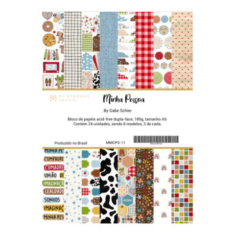 BLOCO A5 - COLEÇÃO MINHA PESSOA - MY MEMORIES CRAFTS