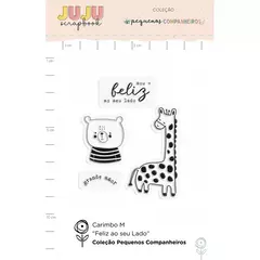 Carimbo M Feliz ao Seu Lado - Coleção Pequenos Companheiros | JuJu Scrapbook