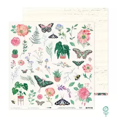kIT com 6 Papeis 30.5x30.5 para Scrapbook - Coleção Nosso Encanto | JuJu Scrapbook