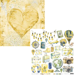 Coleção PICCOLI – Papel Bloco 30,5×30,5cm 18 fls 240G – Carina Sartor - Doce Papel Scrapbook