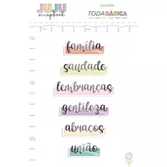 Enfeite Acrílico Muitos Abraços - Coleção Toda Básica | JuJu Scrapbook