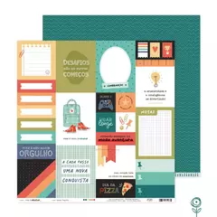 Kit Coordenado com 18 papéis - Coleção Vida de Menino - Juju Scrapbook - comprar online