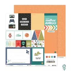 Kit de Papéis - Coleção Vida de Menino - Juju Scrapbook na internet