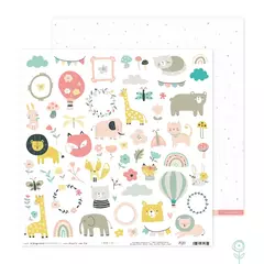 Kit com 6 papeis para Scrapbook - Coleção Pequenos Companheiros | JuJu Scrapbook na internet