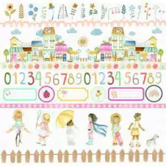 Kit com 6 papéis | Coleção Pequenas Desbravadoras | Dany Peres Design - Doce Papel Scrapbook