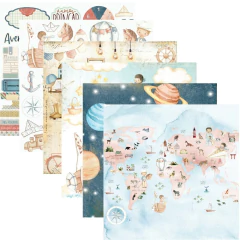 Kit com 6 papéis | Coleção Pequenos Desbravadores | Dany Peres Design