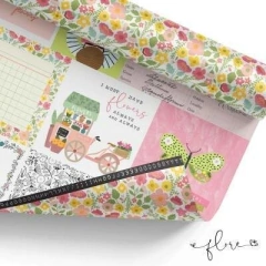 KIT COM 6 PAPÉIS COLEÇÃO FLORE IT LOV na internet