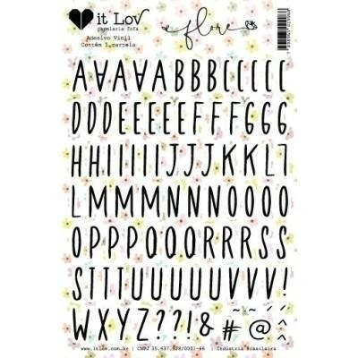 ALFABETO ADESIVO | COLEÇÃO FLORE | IT LOV