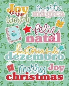 Adesivo Títulos da Coleção O Natal de Pedro e Nina - Fabi Paliares