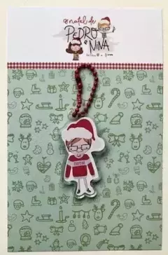 Chaveiro Pedro Coleção O Natal de Pedro e Nina - Fabi Paliares