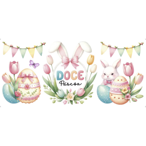 Transfer de Imagem Têxtil Barra – Doce Páscoa - Litoarte