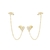 aro pasante y earcuff a heart in love (unidad) - comprar online