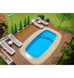 Pileta FV Solarium Húmedo Modelo SH675 - Hidrosol Tienda Online