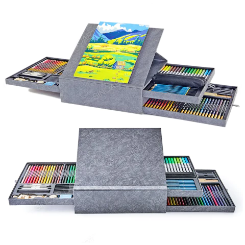 Set de Dibujo Para Tecnica Mixta Sinoart 140 Piezas - comprar online