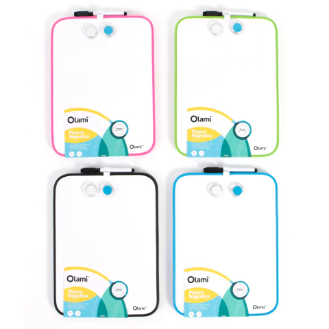 Pizarra Magnetica Olami 22x30 Marco De Color