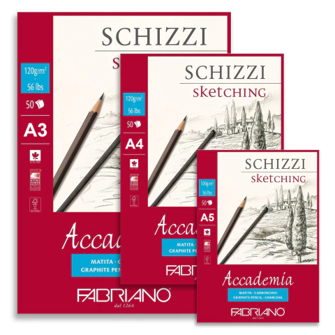 Block Boceto Fabriano Accademia Schizzi 120 Gr