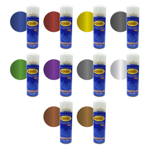 Pintura En Aerosol Kuwait Colores Metalizados