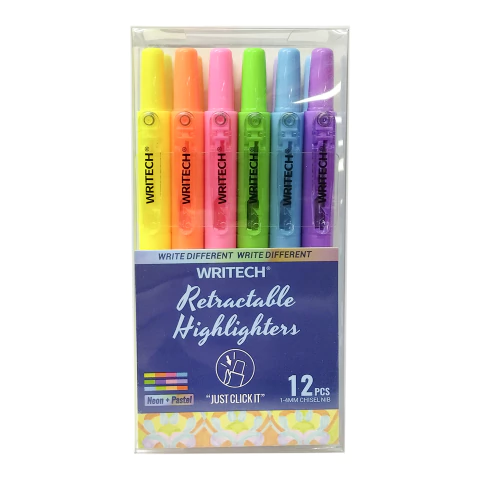 Resaltadores Retractiles Writech - tienda online