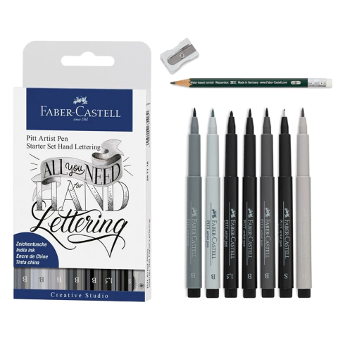 Set De Marcadores Faber Castell Pitt Artist Lettering