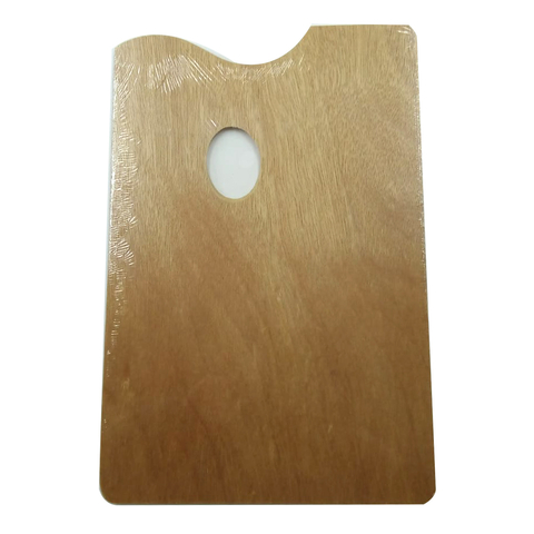 Paleta De Madera Para Pintura Sapiens Rectangular 20x30