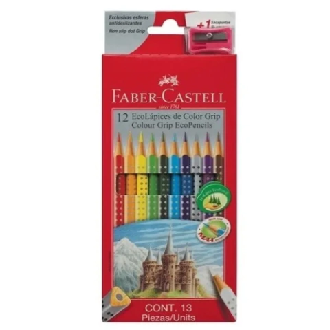 Lapices Faber Castell Colour Grip X12 Unidades