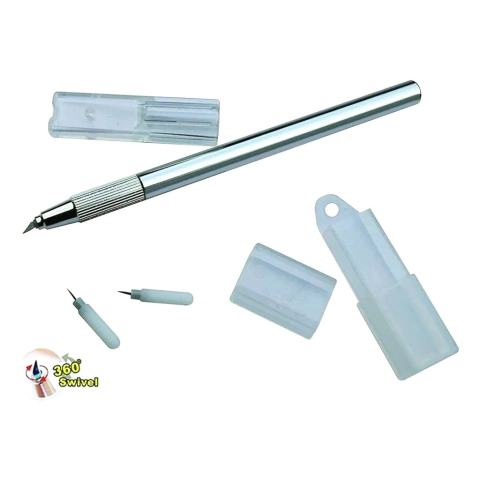 Cortante Bisturi De Aluminio Mornsun Giratorio 360? Grados