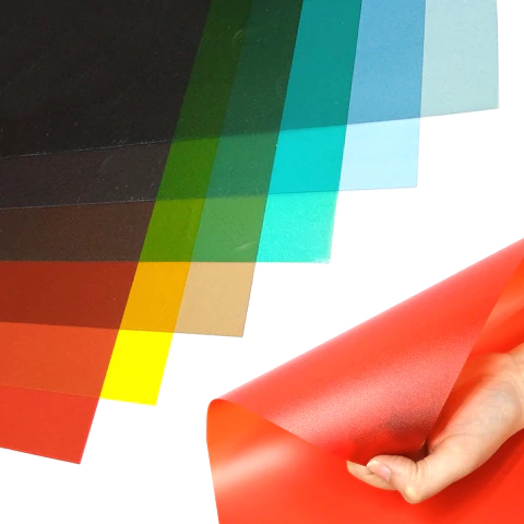 Lamina Celuloide Acetato Transparente Esmerilado De Color X1 Unidad - comprar online