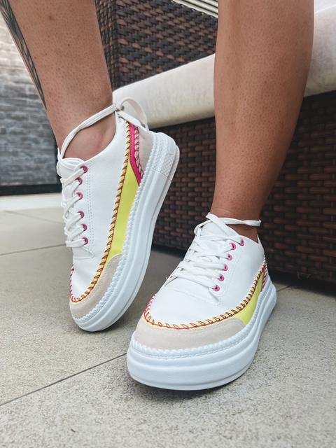 TÊNIS MAEVE YELLOW PINK