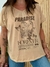 Remera Beige con Strass Diseño PARADISE N257 - comprar online