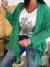 Conjunto saco mohair verde mas remera - comprar online