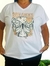 Remera de Algodon blanco 3XL talle 2