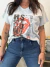 Remera de algodon estampado gris claro talle 1 - Basta Lola