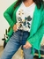 Conjunto saco mohair verde mas remera - Basta Lola