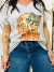 Remera de algodon estampado gris claro talle 1 - tienda online
