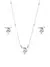 Conjunto Coração Zircônia - Prata - comprar online