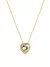 Colar Coração Cristal - Dourado - comprar online