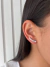Earcuff Coração de Zircônia - Prata - comprar online