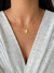 Imagem do Colar Medalha Inicial Cravejada - Dourado