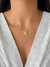 Imagem do Colar Medalha Inicial Cravejada - Dourado