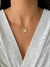 Imagem do Colar Medalha Inicial Cravejada - Dourado